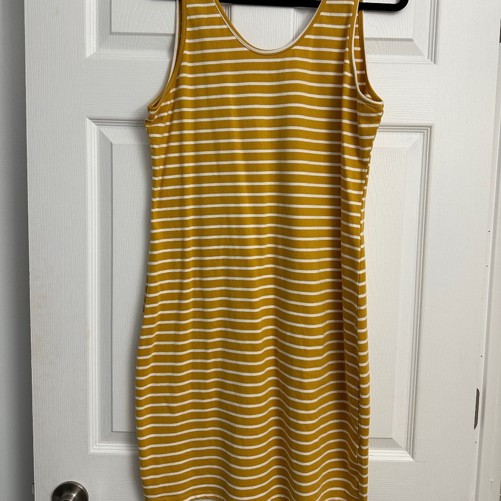 Striped bodycon dress